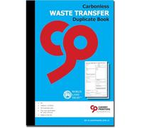Cherry - Blocco copiativo per trasferimento rifiuti Duty of Carbonless, formato A5, 50 set duplicati per documenti di rifiuti aziendali, perforato per una facile rimozione, rispettoso dell'ambiente