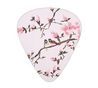 Cherry Blossom - 12 plettri per chitarra, spessore 0,46 mm/0,71 mm/0,96 mm, con custodia per chitarra acustica-elettrica, ukulele, basso