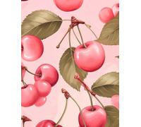 Cherry Blossom Dreams: Large 8.5" x 11" Lined Journal with Pink and Red Cherry Patterns: Elegant Notebook for Writing, Journaling, and Note-taking | Perfect for Students, Artists, and Cherry Lovers
