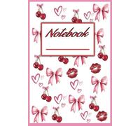 Cherry Blossom Dreams Notebook Kiss journal for girls Valentine's gift