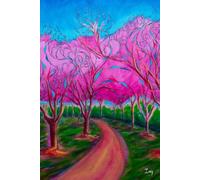 Cherry Blossom Notebook: Authentic Journal, 9X6 in, 120 pages, Ideal for Women, Men, Kids, Teenagers with Lined Pages: Paper Book - Perfect to Stay Organized at School or Work