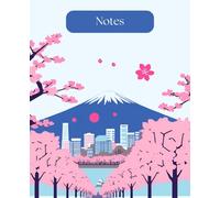 Cherry Blossom Notebook | Japanese Aesthetic Journal with Mt. Fuji & Sakura Trees | Lined Writing Journal for Travel, Notes & Mindfulness
