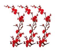 Cherry Blossom Patches Floral Embroidery Applique For DIY Crafts (#L (3Pcs))