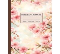 Cherry Blossom Serenity Composition Notebook | Delicate Floral College-Ruled Notebook: Elegant Pink Blossoms on Branches | 110 Pages | 7.5" x 9.25" | Perfect for Students, Artists, and Nature Lovers
