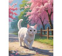 Cherry Blossom Stroll: Lovely Cat Lover Notebook for Journaling, Writing & Daily Reflections | 8”x10”, 140 Pages: A lined journal featuring a white ... morning thoughts, or self-reflection