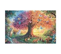Cherry Blossom Tree Deer Forest Wildlife Wild Puzzle 1000 Pezzi Per Ragazzi Gioco Educativo Creativo Intelligenza E Manualità Idea Regalo Per Figlio A Compleanno 1000 PCS