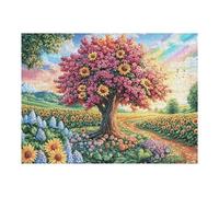 Cherry Blossom Tree Flower Forest Wild Nature Puzzle 500 Pezzi Per Adulti Divertente Stimolante E Rilassante Perfetto Per Famiglia Amici O Hobby 500 PCS（52×38cm）