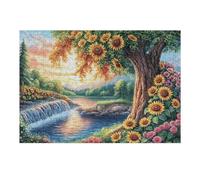 Cherry Blossom Tree Stream Forest Wild Nature Puzzle 300 Pezzi Sfida Impossibile Esperti Happy Time Rompicapo Estremamente Difficile Per Veri Appassionati Stimolo Intellettuale Regalo 300 PCS