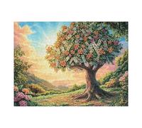 Cherry Blossom Tree Sunrise Forest Wild Nature Puzzle 500 Pezzi Sfida Rompicapo Difficile Rompicapo Per Esperti Stimolo Intellettuale Esercizio Mentale Regalo Per 500 PCS