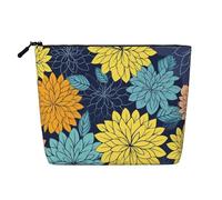 Cherry Blossom4 - Trousse per cosmetici da donna, organizer da viaggio portatile, con chiusura a zip, Fiori colorati., Taglia unica