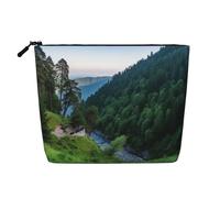 Cherry Blossom4 - Trousse per cosmetici da donna, organizer da viaggio portatile, con chiusura a zip, Parco nazionale Borjomi Kharagauli, Taglia unica