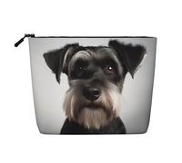 Cherry Blossom4 - Trousse per cosmetici da donna, organizer da viaggio portatile, con chiusura a zip, Schnauzer carino, Taglia unica