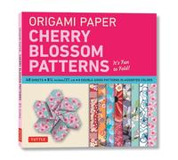 Cherry Blossoms Patterns Origami Paper: Perfect for Small Projects or the Beginning Folder: Tuttle Origami Paper: Double-Sided Origami Sheets Printed ... (Instructions for 5 Projects Included)