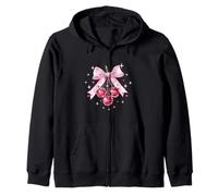 Cherry Bow Coquette Womens Princess Birthday Felpa con Cappuccio