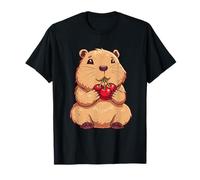 Cherry Capybara - Simpatica opera d'arte con stampa di ciliegie e animali Maglietta