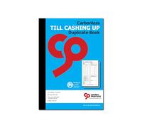 Cherry | Carbonless NCR Till Cashing Up Duplicate Book | Formato A5 | 50 Set | Copia superiore perforata | Cucito e rilegato | Carta ecologica al carbonio bilanciata