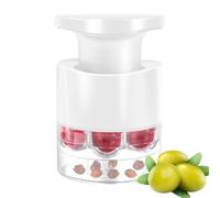 Cherry Corer, Pit Remover, Kitchen Tool, 7-Hole Push Type Design with Multifunctional Aid for Grapes, Hawthorn, Juice Prep, Family Dessert Making, Jam Filling, Fruit Snack Processing