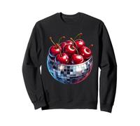 Cherry Disco Ball Cherry Summer Fruit Retro Party Lover Felpa