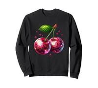 Cherry Disco Ball Cherry Summer Fruit Retro Party Lover Felpa