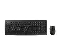CHERRY DW 5100, Set di Tastiera e Mouse Senza Fili, Layout per il Belgio (AZERTY), 2,4 GHz, Plug & Play, Mouse Ergonomico per Destrimani, Batterie, Nero