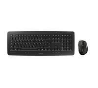 CHERRY DW 5100, Set di Tastiera e Mouse Senza Fili, Layout per la Germania, (QWERTZ), 2,4 GHz, Plug & Play, Mouse Ergonomico per Destrimani, Batterie, Nero