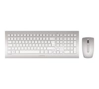 Cherry Cherry Dw 8000 Tastiera Rf Wireless Francese Argento, Bianco T_0286_58244
