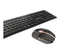 Cherry DW 9100 SLIM Tastatur-und-Maus-Set Tastiera 2400 dpi JD-9100FR-2
