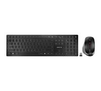 Cherry - Dw 9500 Slim Tastiera Mouse Incluso Rf Senza Fili + Bluetooth Qwerty Nordic Nero, Grigio