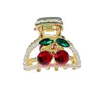 Cherry - Fermagli per capelli per perline e ciliegie, piccole mollette per acconciature per trucchi e accessori per capelli