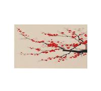 Cherry Flag Colore Vivido Bandiere Robuste Bandiera Per Balcone Esterno Prato Interno 90X150Cm