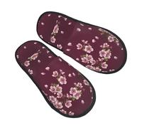 Cherry Flower Uomo Donna Scarpe Da Casa Morbide Scarpe Di Cotone Peluche Ciabatte Per Esterno Interno Invernali M