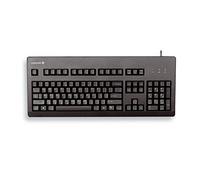 CHERRY G80-3000, Tastiera Meccanica a Filo, Layout per il Regno Unito, (QWERTY), Connessione USB, Robusto, Tasti Programmabili,Interruttori CHERRY MX BLUE Nero