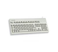 CHERRY G80-3000, Tastiera Meccanica a Filo, Layout UE, (QWERTY), Connessione USB, Robusto, Tasti Programmabili, Interruttori CHERRY MX BROWN, Grigio Chiaro