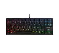 CHERRY G80-3000N RGB TKL, Tastiera gaming meccanica con filo senza tastierino numerico, Layout per i paesi nordici (QWERTY), Illuminazione RGB, Interruttori MX SILENT RED, Colore nero