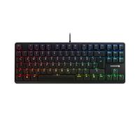 CHERRY G80-3000N RGB TKL, Tastiera gaming meccanica con filo senza tastierino numerico, Layout per la Germania (QWERTZ), Illuminazione RGB, Interruttori originali MX SILENT RED, Colore nero
