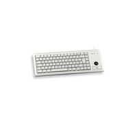 CHERRY G84-4400, Tastiera Compatta con Trackball, Layout per il Regno Unito (QWERTY), Cablate (Connessione USB), 2 Tasti Mouse, Switch Meccanici ML, Grigio