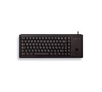 CHERRY G84-4400, Tastiera Compatta con Trackball, per il Regno Unito QWERTY, Cablate Connessione USB, 2 Tasti Mouse, Switch Meccanici ML, Nero, UK - QWERTY