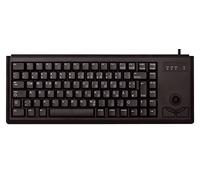 CHERRY G84-4400, Tastiera Compatta con Trackball, per la Francia AZERTY, Cablate Connessione USB, 2 Tasti Mouse, Switch Meccanici ML, Nero, Francese - AZERTY
