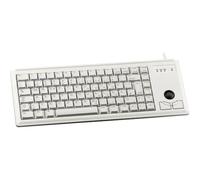 G84-4400LUBDE-0 - Tastiera, USB, grigio, compatto, trackball