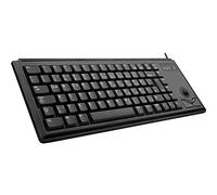 CHERRY G84-4400, Tastiera Compatta con Trackball, per l'UE QWERTY, Cablate Connessione USB, 2 Tasti Mouse, Switch Meccanici ML, Nero, EU - QWERTY