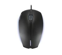 CHERRY Mouse con filo Gentix Illuminated - 3 pulsanti, sensore ottico 1000 dpi, luce blu, nero
