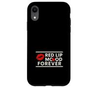 Cherry Girl Y2K Red Estetica Bacio Stampa Dolce ma Sharp Custodia per iPhone XR
