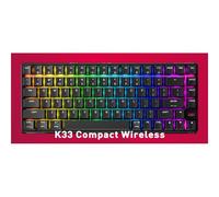 K33 COMPACT FS WIRELESS - KEYBOARD BLACK FRANCE - Versione Tedesca