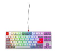 CHERRY K4V2 TKL tastiera Gaming USB QWERTY Inglese US Grigio, Grigio chiaro, Ros