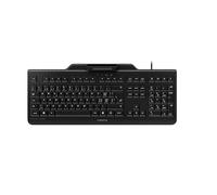 CHERRY KC 1000 SC, Tastiera di Sicurezza Cablata con Lettore di Carte Integrato, Layout Svizzero (QWERTZ), Plug & Play (USB-A), Design Piatto, Nero
