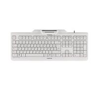 CHERRY KC 1000 SC tastiera Ufficio USB QWERTY Inglese UK Grigio (KC 1000 SMART CARD WHITE/GREY GB) - Versione UK NEW