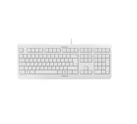 CHERRY KC 1000, Tastiera con filo, Layout per il Regno Unito (QWERTY), Plug & Play tramite porta USB, Design piatto, Battitura estremamente silenziosa, Colore nero
