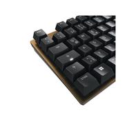 CHERRY KC 200 MX, Tastiera Office Meccanica con Piastra Metallica Anodizzata, Layout per il Regno Unito (QWERTY), Con Filo, Interruttori MX2A SILENT RED, Nero/Bronzo
