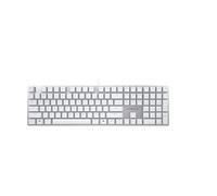 CHERRY KC 200 MX, Tastiera Office Meccanica con Piastra Metallica Anodizzata, Layout per gli USA (QWERTY), Con Filo, Interruttori MX2A SILENT RED, Bianco/Argento