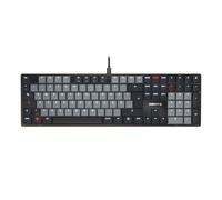 CHERRY KC 500 MX LP, Tastiera Meccanica A Basso Profilo, Layout Tedesco (QWERTZ), Cablata (USB-A), Illuminazione Bianca, Interruttori MX LP 2.0 IVORY, Nero